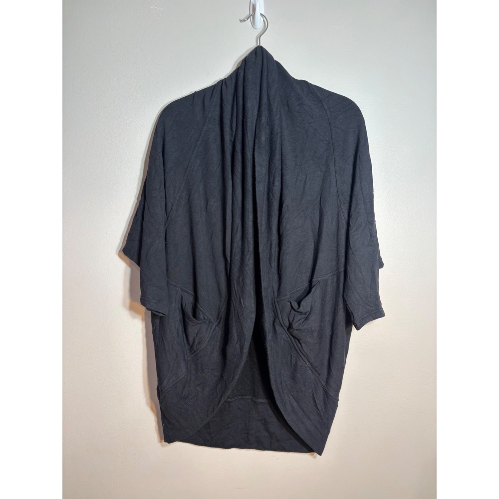 Athleta Black Open Front Dolman Sleeve Cardigan Sweater‎ XXS XS